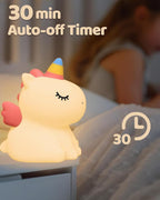 Rainbow Unicorn Silicon Night Lamp