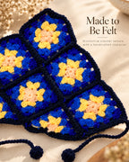 Dark Blue Bloom Crochet Bandana