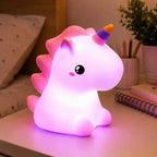 Multi Color Unicorn Silicon Night Lamp