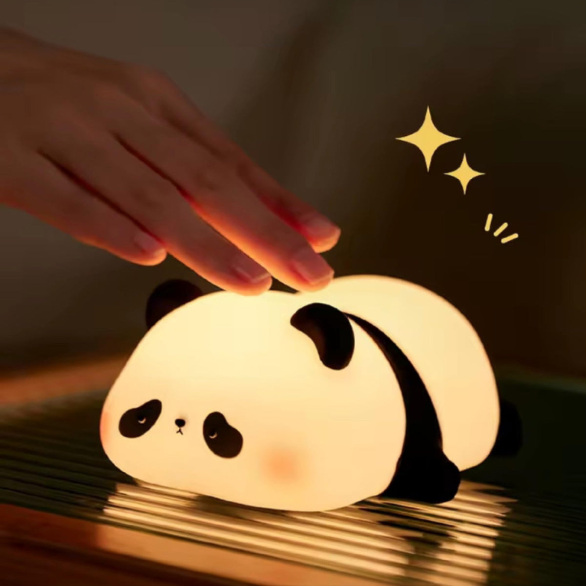 Lying Panda Silicon Night Lamp - 7 Light Modes