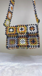 Celestara — The Handcrafted Beaded Star | Multicolor Retro Floral Pattern