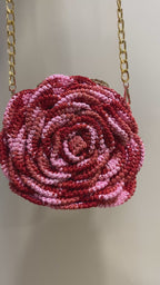 Rosalia - The Handmade Crochet Purse | Red & Pink Dual