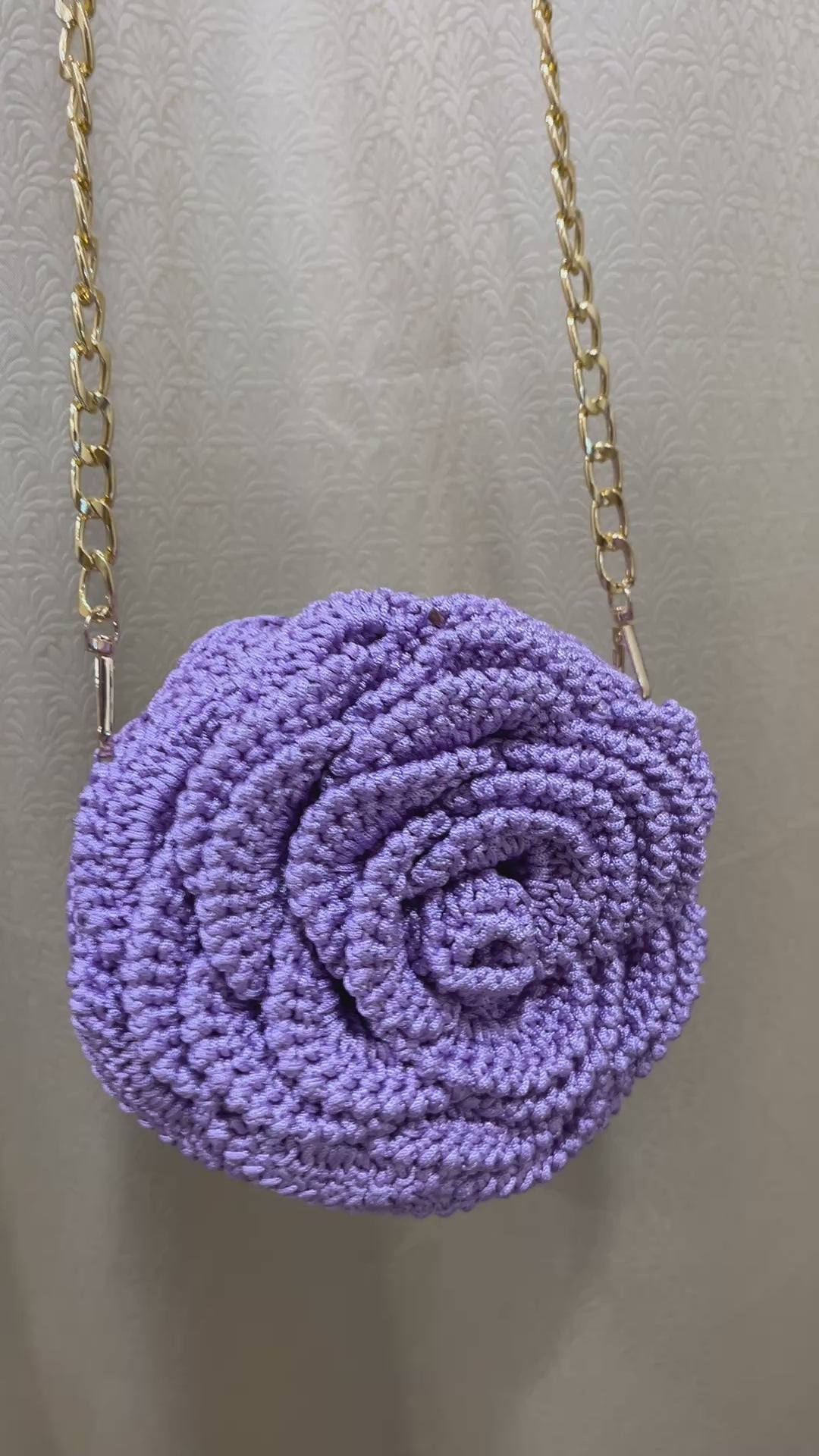 Rosalia - The Handmade Crochet Purse | Lavender