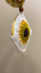Sunshine Bloom Sunflower Crochet Coin Pouch | Handmade Floral Zipper Mini Purse