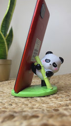 Kawaii Panda Phone Stand – Bamboo Power Kick