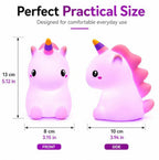 Multi Color Unicorn Silicon Night Lamp