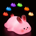 Adorable Rabbit Silicon Night Lamp - Multi Color Modes