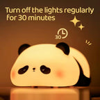 Lying Panda Silicon Night Lamp - 7 Light Modes