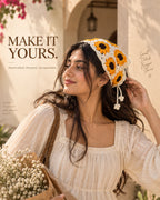 Sunflower Crochet Bandana