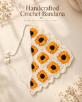 Sunflower Crochet Bandana
