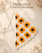 Sunflower Crochet Bandana
