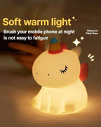 Rainbow Unicorn Silicon Night Lamp