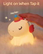 Rainbow Unicorn Silicon Night Lamp